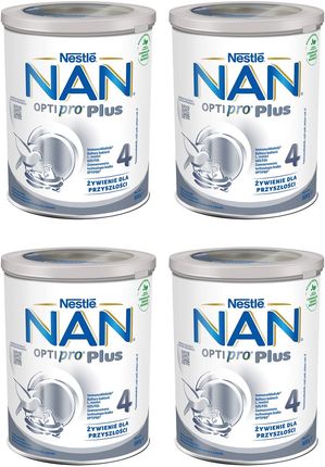 NESTLE NAN OPTIPRO Plus 4 Mleko Modyfikowane Junior dla dzieci po 2 Roku 4x800g