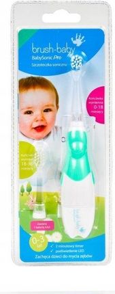 Szczoteczka elektryczna BRUSH BABY BabySonic PRO 0-3 lata zielona