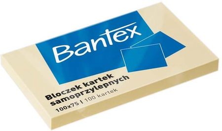 Notatnik samoprzylepny Bantex żółty *135119A* 100x75