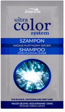 Joanna Ultra Color System szampon nadający platynowy odcień do włosów blond i rozjaśnianych 20ml