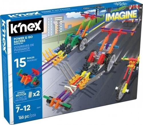 Basic Fun K'NEX - Imagine, Set di Costruzioni motorizzate, da 7 Anni in su, Gioco educativo di assemblaggio, 529 Pezzi