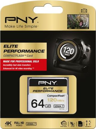PNY Technologies CF 64GB Elite Performance (CF64GELIPER120EF)