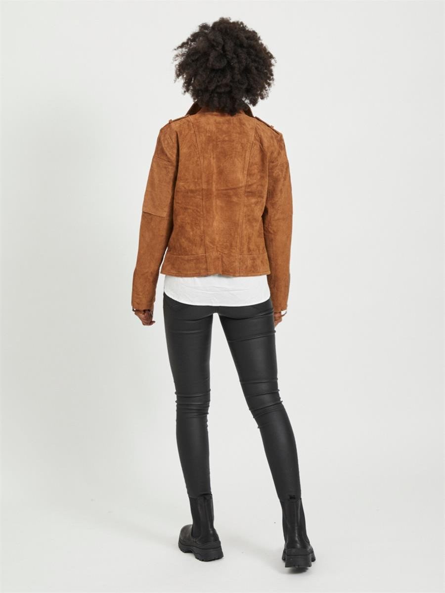 Vila vicris suede on sale jacket