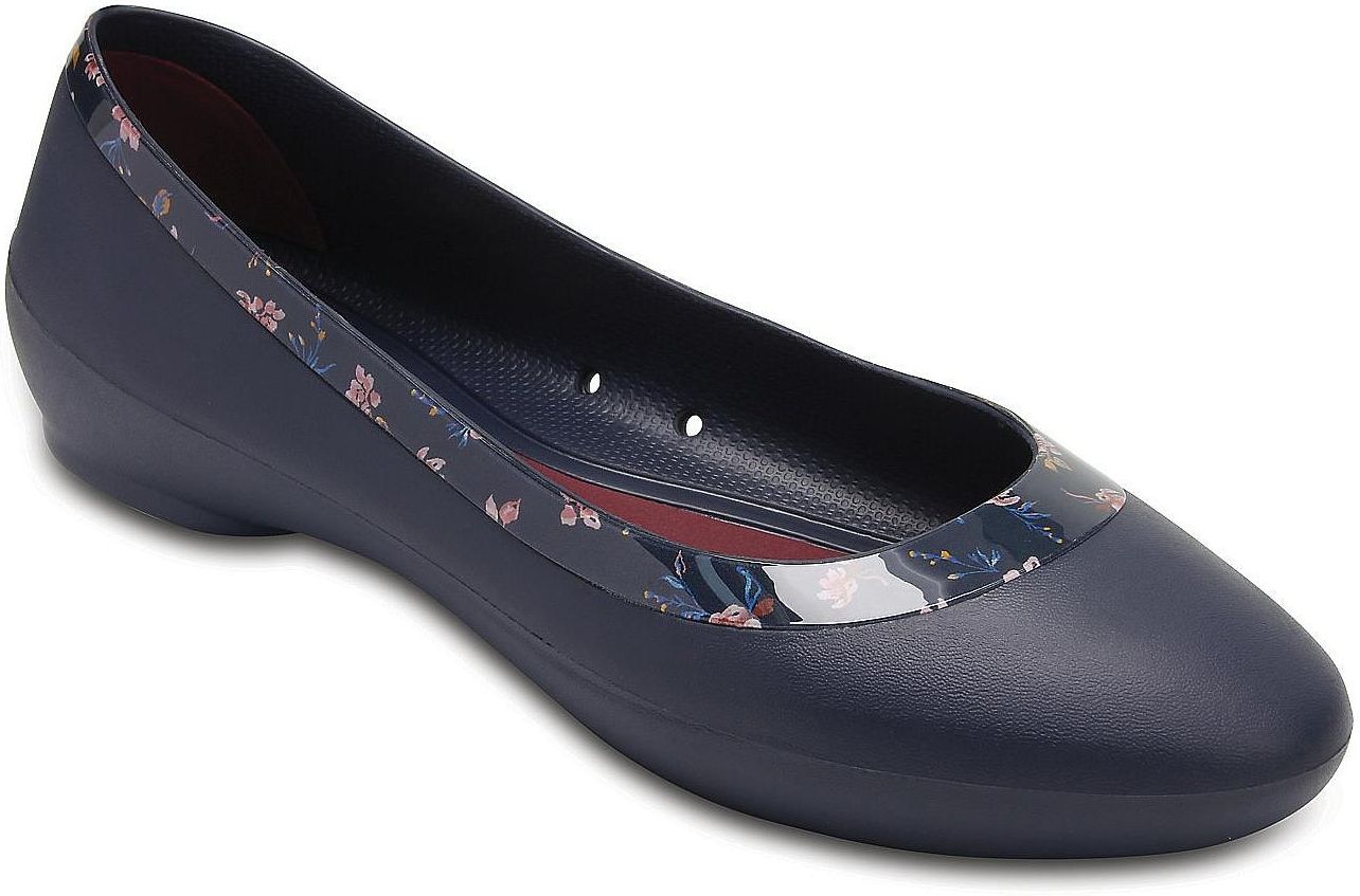 crocs lina shiny flat