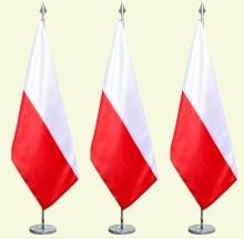Micromedia Polska Flaga Państwowa Sztandarowa Atłasowa - różne rozmiary
