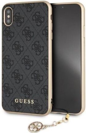 Guess Hard Case do iPhone XS Max szary Charms Collection (guhci65gf4ggr)