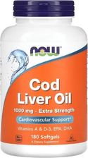 Zdjęcie Now Foods Cod Liver Oil 1000mg Tran 180 Kaps - Zabłudów