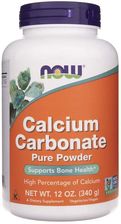 Now Foods Calcium Carbonate Powder 340g - Odżywki węglowodanowe