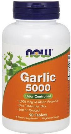 Now Foods Garlic 5000 Czosnek 90 tabl