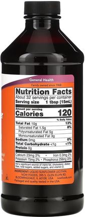 Płyn Now Foods Sunflower Lecithin Liquid 473ml - zdjęcie 5