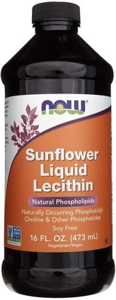 Płyn Now Foods Sunflower Lecithin Liquid 473ml