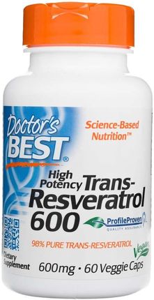 Doctors Best Trans-Resveratrol 600mg 60 kaps