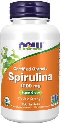 Now Foods Spirulina Organic 1000mg 120 tabl