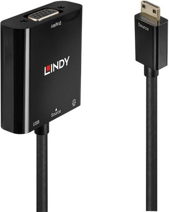 Lindy Konwerter Mini HDMI - VGA i audio (LY38286)