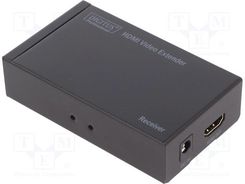 DIGITUS DS-55124 Estensore HDMI / Splitter HDMI - UHD 4K 30 Hz - 120 m tramite cavo LAN / illimitato tramite Ethernet (compatibile con IP) - Set: Trasmettitore e ricevitore - infrarossi IR, PoE
