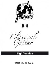 Framus Classic - struna pojedyncza do gitary klasycznej, D 4, .032, wound, High Tension