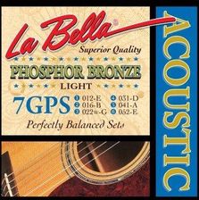 LaBella 7GPS struny do gitary akustycznej 12-52 - Struny