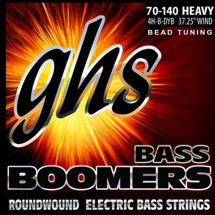 GHS Bass Boomers struny do gitary basowej 4-str. Heavy, .070-.140, BEAD Tuning