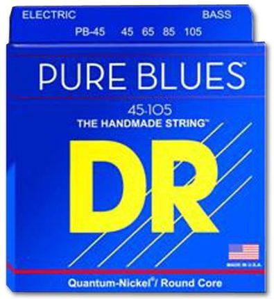 DR PURE BLUES - struny do gitary basowej, Medium Light, .045-.105