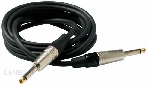 RockCable kabel instrumentalny - straight TS (6.3 mm / 1/4), black - 3 m / 9.8 ft.