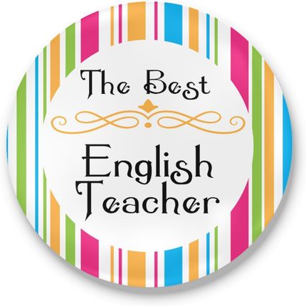 Przypinka dla nauczyciela The Best English Teacher