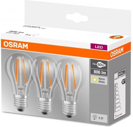 Osram Ledvance LED BASE CL A FIL 60 nondim 7W/827 E27 