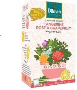 Dilmah Herbata Mandarynka Róża & Grejpfrut 20X2G