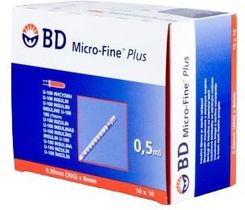 BD Strzykawka insulinowa z igłą Micro-Fine Plus 0.5ml G30 0.3x8mm 100 szt
