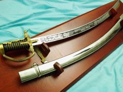 Zdjęcie Płatnerze Hiszpańscy Replika Szabla Polska Na Tablo Z 1750 Roku Nr 1750 Ogp+Td - Wronki