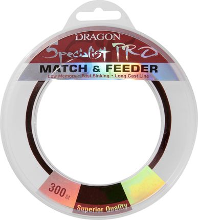 Dragon Fishing Żyłka Pro Match&Feeder Brązowa 0.14Mm 300M 2.65Kg