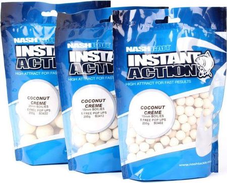 Nash Kulki proteinowe Instant Action Coconut Creme 15mm 1kg 