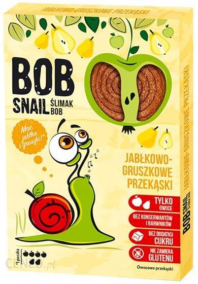 Snail Bob Przekąska Bez Cukru Jabłko & Gruszka 60G