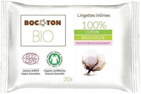 Vinet Bocoton Chusteczki Do Higieny Intymnej Bio 20Szt.