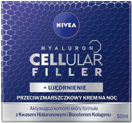 Krem Nivea Hyaluron Cellular Filler przeciwzmarszczkowy ujędrniający na noc 50ml