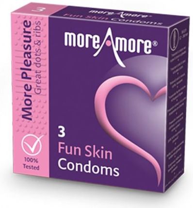 MoreAmore Fun Skin Condom 3 szt