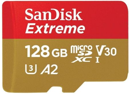 Sandisk microSDXC 128GB Extreme A2 V30 UHS-I U3 Class10 (SDSQXA1128GGN6AA)