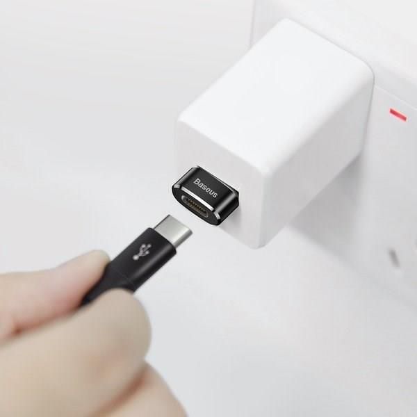 Baseus USB-C - USB-A Czarny (28297)