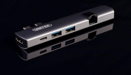 Unitek D008A Hub USB-C - HDMI + Gigabit + PD (D008A)