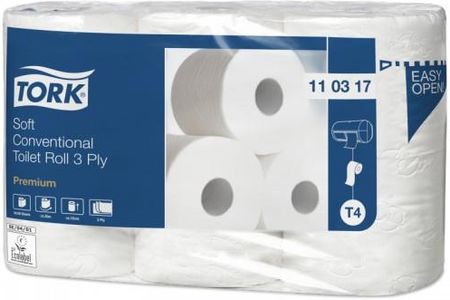 Tork miękki papier toaletowy w rolce konwencjonalnej, 3 warstwowy 110317