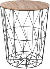 Atmosphera Créateur D'Intérieur Stolik Kawowy Blat Drewna Czarna Podstawa 57X47.5 Cm Design B07Gztxbwn