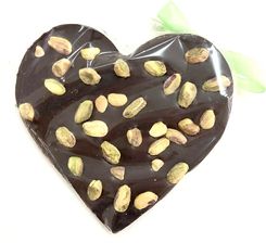 Zdjęcie Santini Serce Czekolada Ciemna Z Pistacją 80G - Jelcz-Laskowice