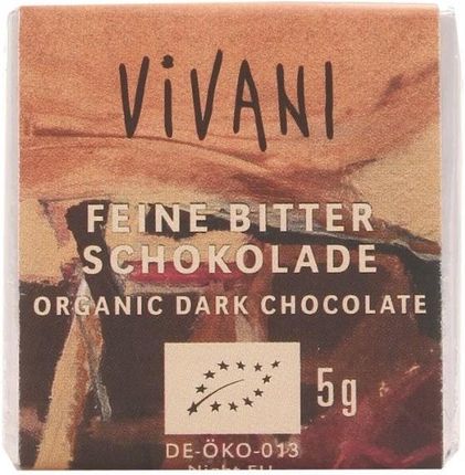 Vivani Kakao Instant Czekoladki Gorzkie Małe Bio 5g
