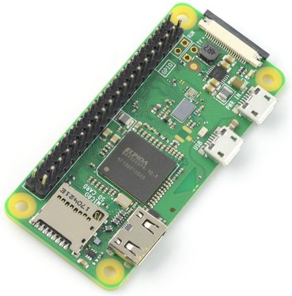 Raspberry Pi Zero Wh 512Mb Ram Wifi Bt 4.1 Ze Złączami (rpi09749)