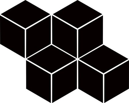 Paradyż Nero Romb Hexagon Mozaika 20,4X23,8