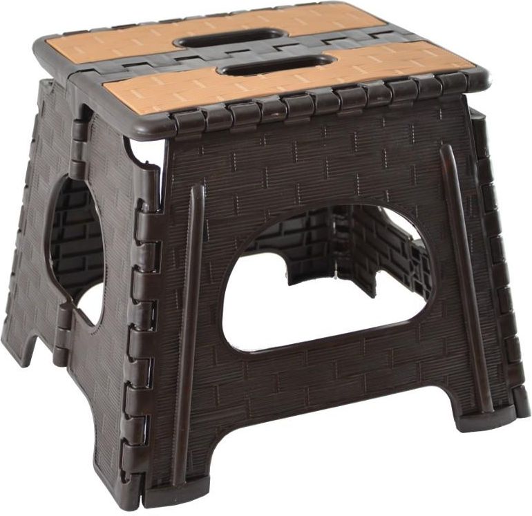 Tadar Stołek Taboret Składany Bel 27x22x29 Cm Brązowy T5907558783766