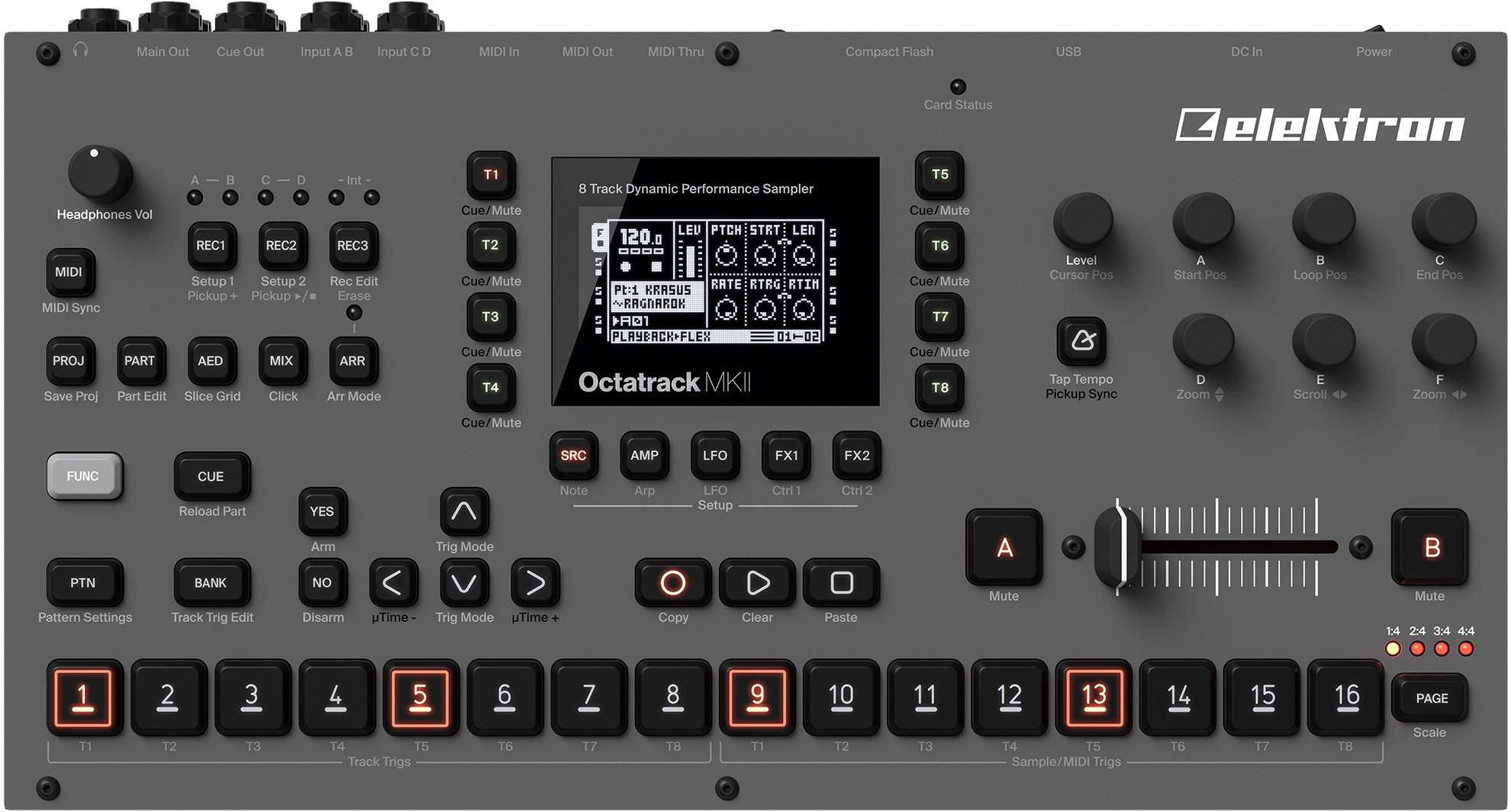 Octatrack MKⅡ Elektron Elektron Octatrack MKII Black – Thomann Polska