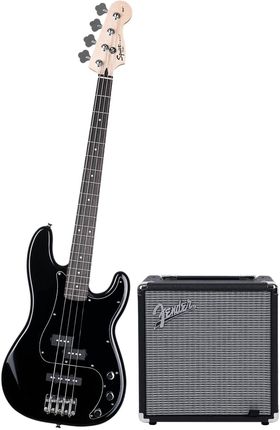 Squier Pj Bass ブラック Squier Affinity PJ Bass BLK + Rumble 15 Pack - Ceny i opinie