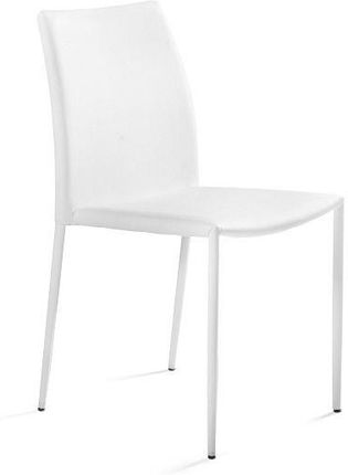 Unique Krzesło Design Białe Ekoskóra