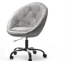 Zdjęcie Vanity Krzesło Kosmetyczne Mediolan Szary Popiel - Katowice