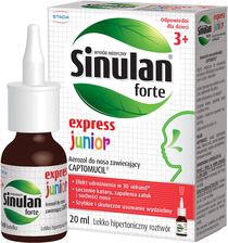 Zdjęcie Sinulan Express Forte Spray dla dzieci na zapalenie zatok przynosowych, w katarze i suchości nosa 20 ml - Bydgoszcz